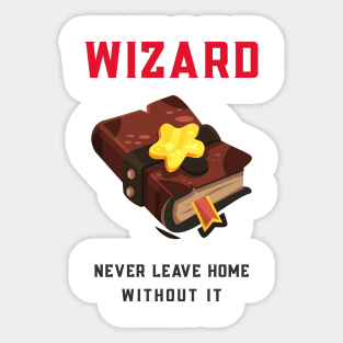 TableTop RPG Dungeons and Dragons Wizard Spell Book Sticker